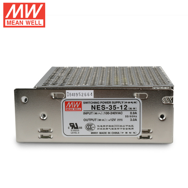 Mean Well LRS-35-12 DC12V 35Watt 3A UL Certification AC110-220 Volt Switching Power Supply For LED Strip Lights Lighting Mean Well LRS-35-12 DC12V 35Watt 3A UL Certification AC110-220 Volt Switching Power Supply For LED Strip Lights Lighting